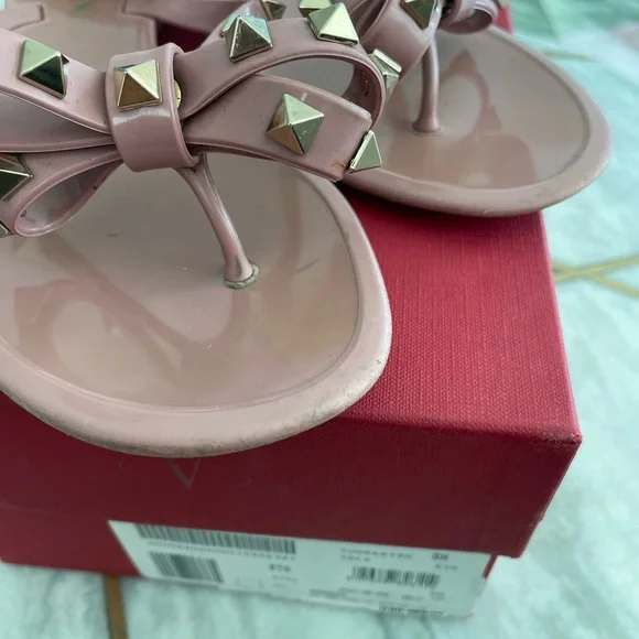 Valentino Rockstud Thong Flip Flops (Size 37) - Picture 3 of 8